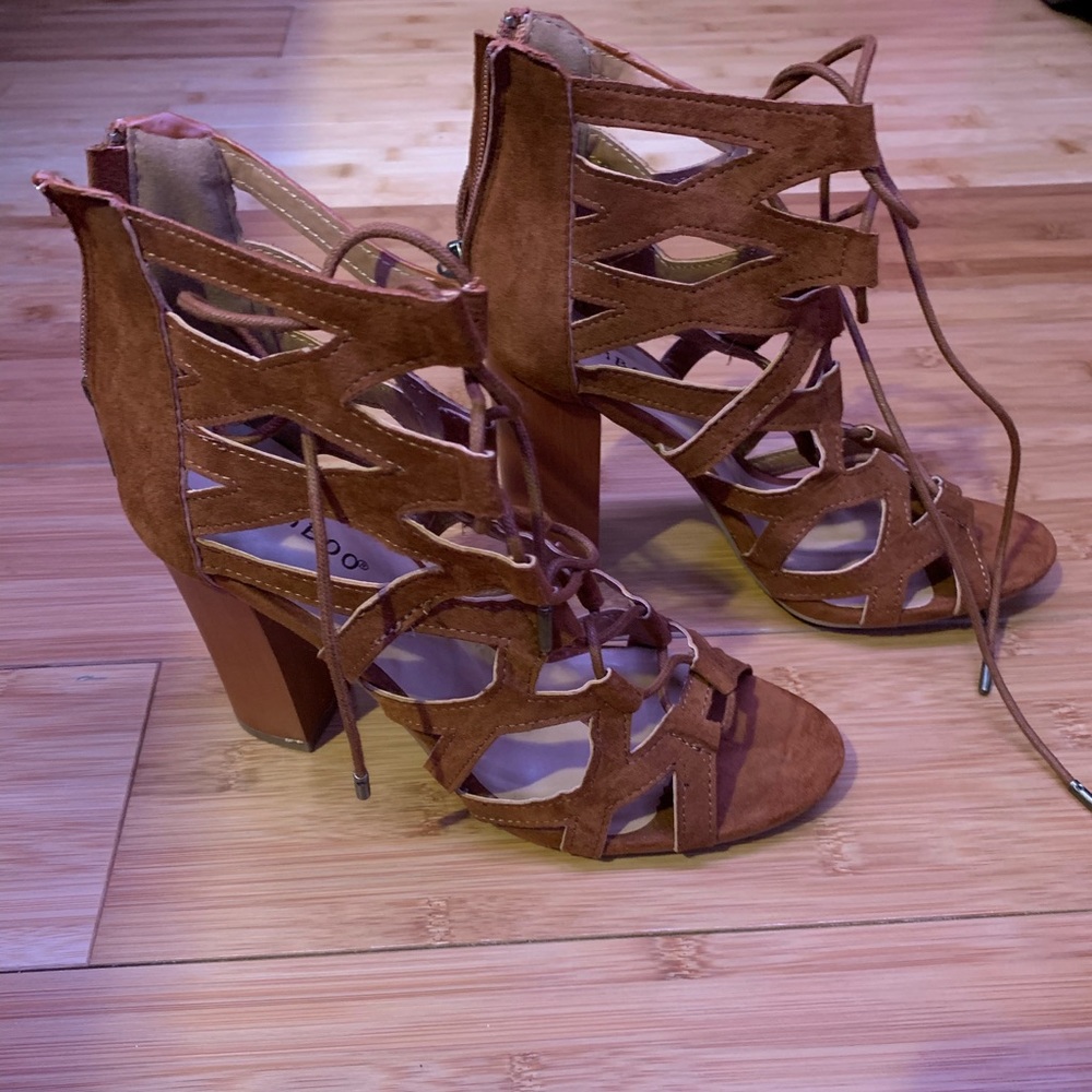 Lace up heels